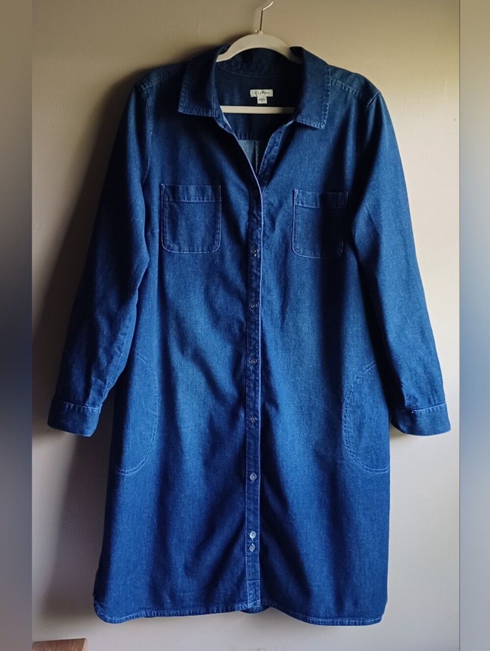 J.JILL denim dress long Sleeves XL